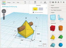 3D-Design Programm Tinkercad